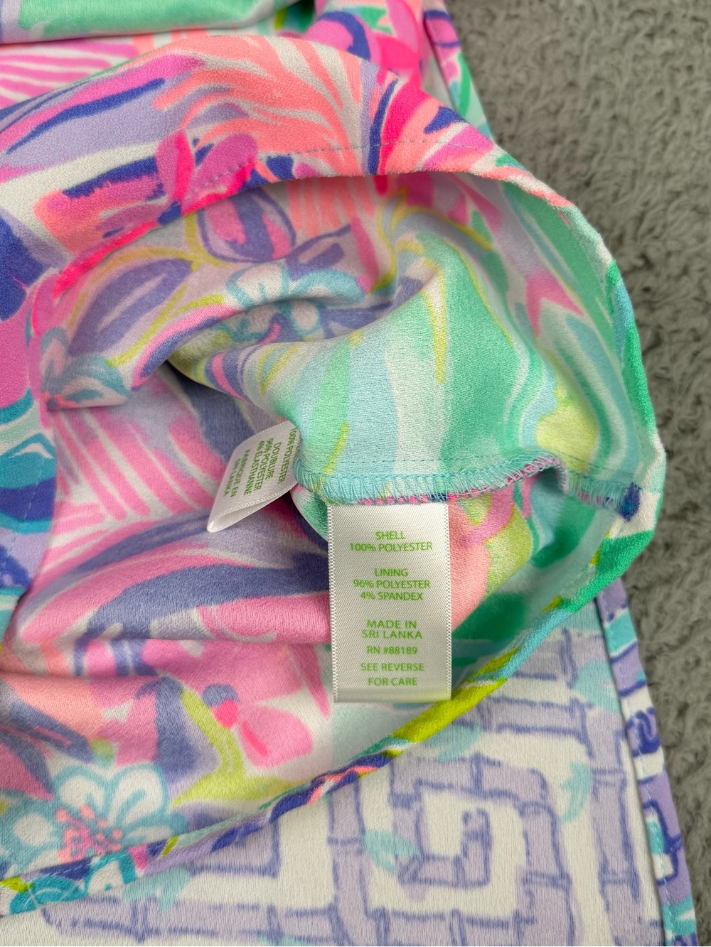 Lilly Pulitzer Adalina Romper Dress Womens 6 Multicolor Floral Preppy Casual - Picture 5 of 12